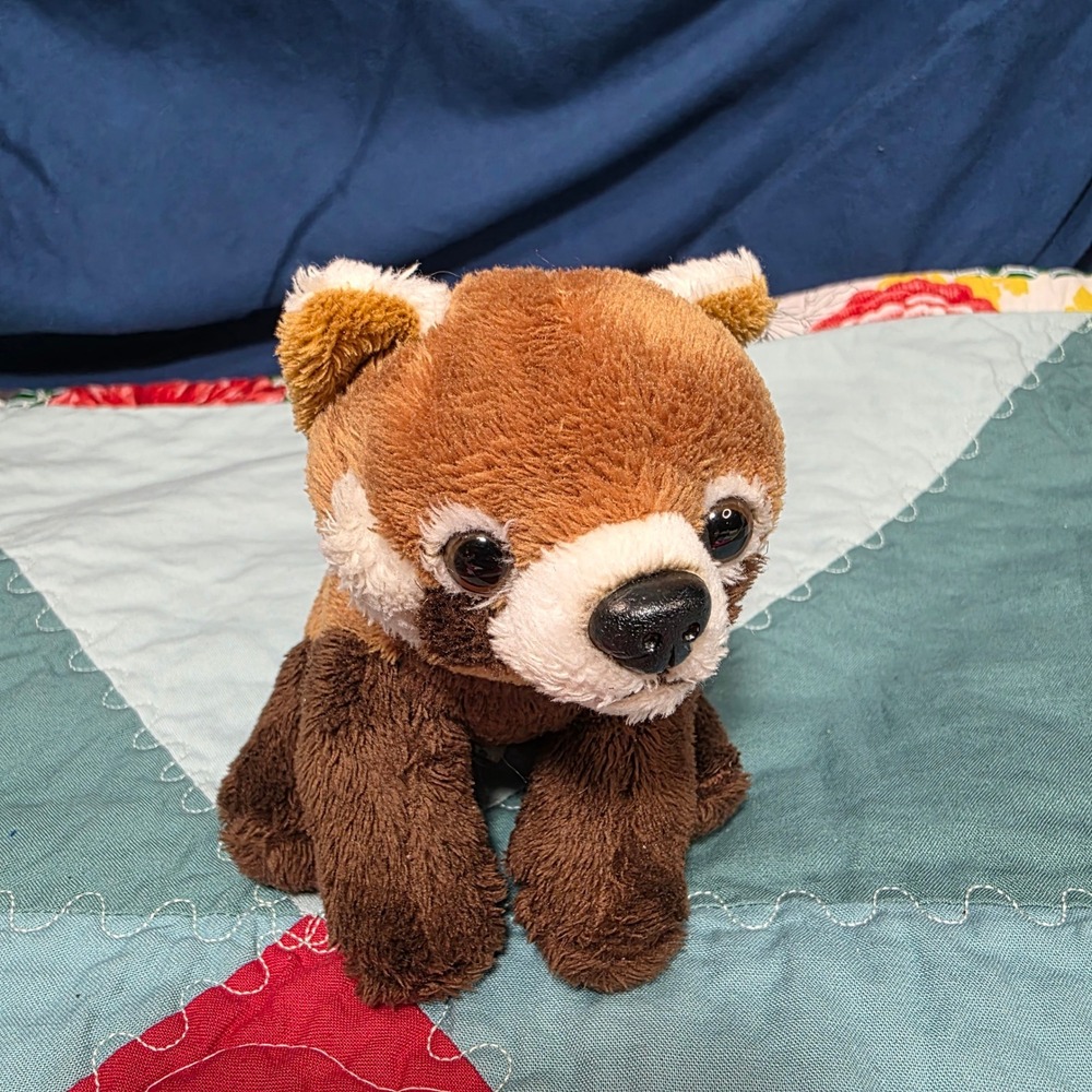 Adventure Planet Red Panda Plush Toy Kids Small Rust Brown Striped‎ Tail 5.5"